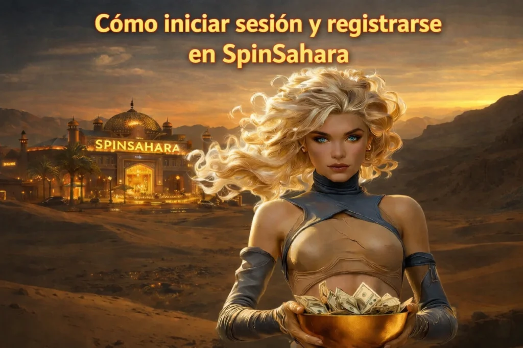 Cómo iniciar sesión y registrarse en SpinSahara